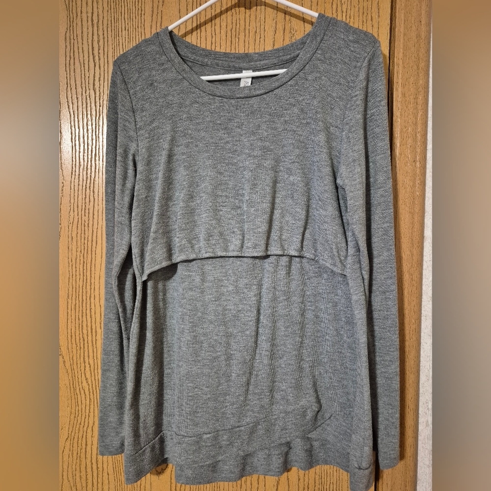 Latched Mama Gray Long Sleeve